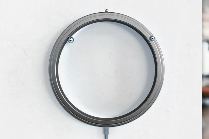 The magnetic levitating spheres of this abstract clock makes time-telling a futuristic experience!