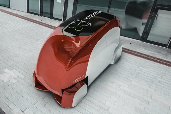 This autonomous ambulance uses a drone to clear way in crowded cities!
