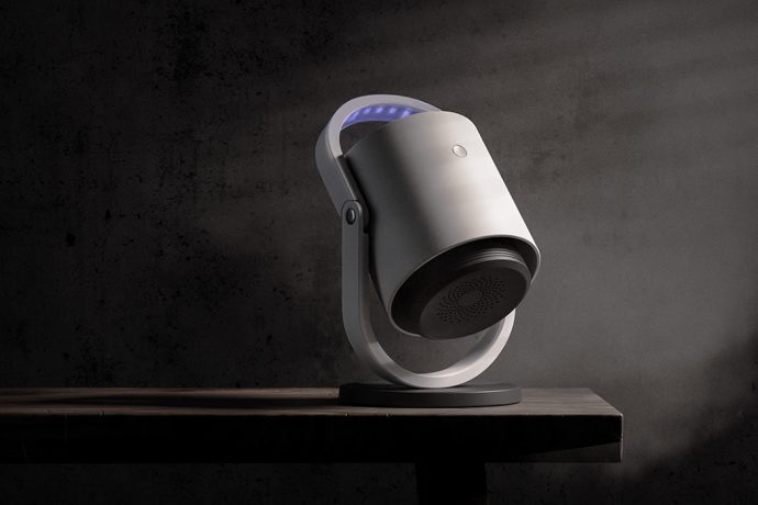 This contemporary lamp + mosquito killing design is an aesthetic way to stay itch-free!
