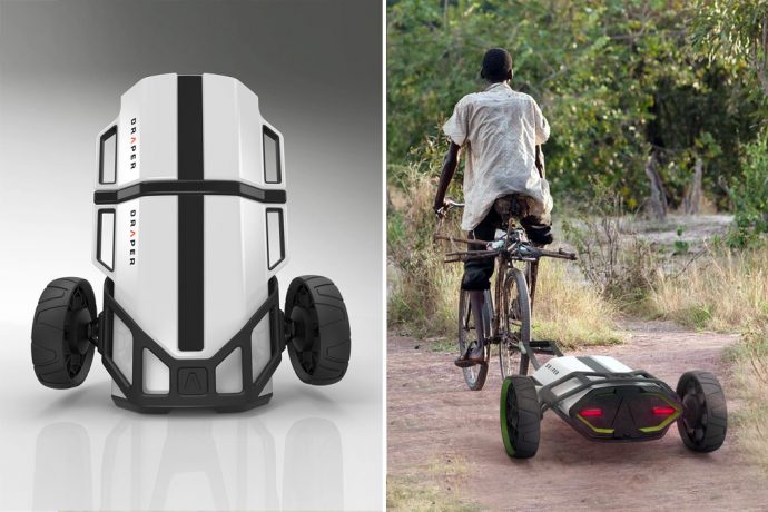 This cost + energy efficient mobile refrigerator reduces food contamination and waste in developing countries!