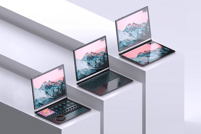 This Modular laptop/tablet’s hybrid design uses a unique hinge to unleash its versatility!