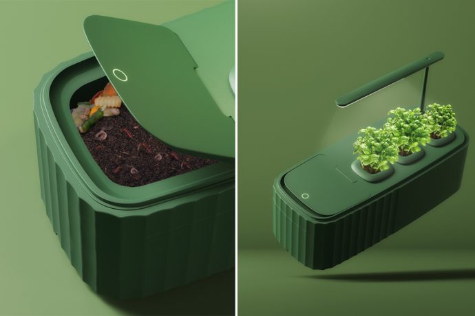This self-sustaining compost system turns your food scraps into a thriving indoor garden!