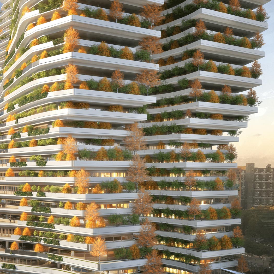 This sky-high tower is actually a liveable carbon sink designed