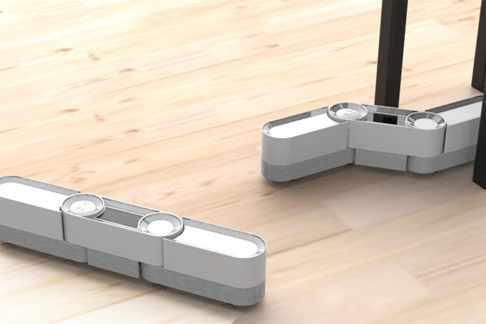 This snake-inspired floor vacuum uses special hinges to clean any corner or cluttered space!