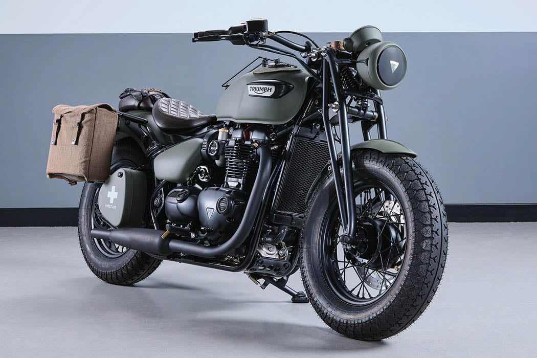 Triumph Bonneville VE Day bike makes retro cool by paying homage to the  British army's glorious heritage! - Yanko Design