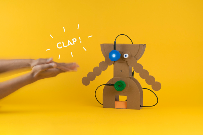 Cardboard pieces come to life with this DIY Robotic kit for kids in collaboration with OPPO