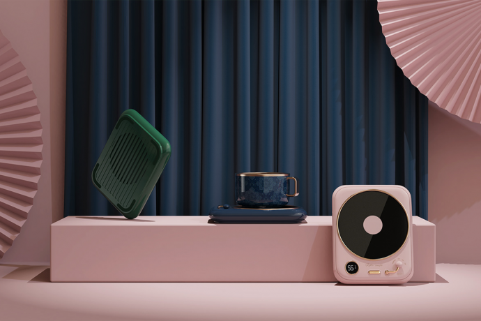 This Electric Heated Coaster is a time traveling, turntable-inspired design for every vintage fan!