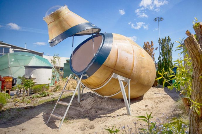 Dutch architects upcycle waste into sustainable glamping pods!