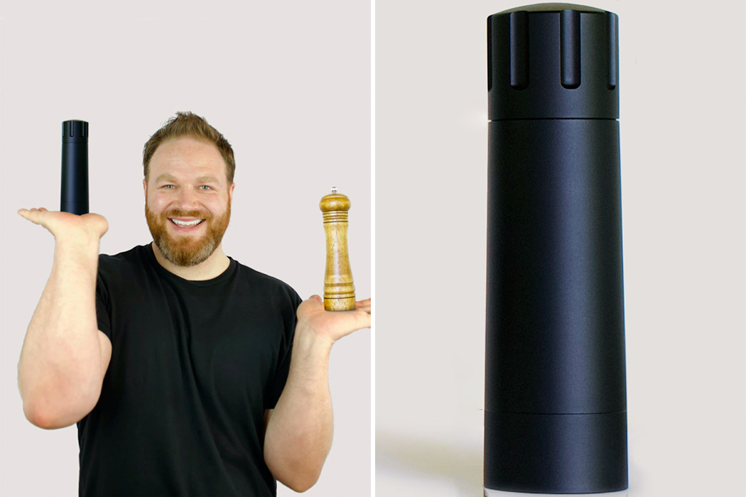 This space-grade aluminum pepper mill that peppers a steak in just 7 cranks  raised over $1,000,000! - Yanko Design