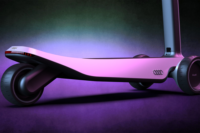 This Audi-inspired electric scooter is designed to redefine sleek and safe commuting