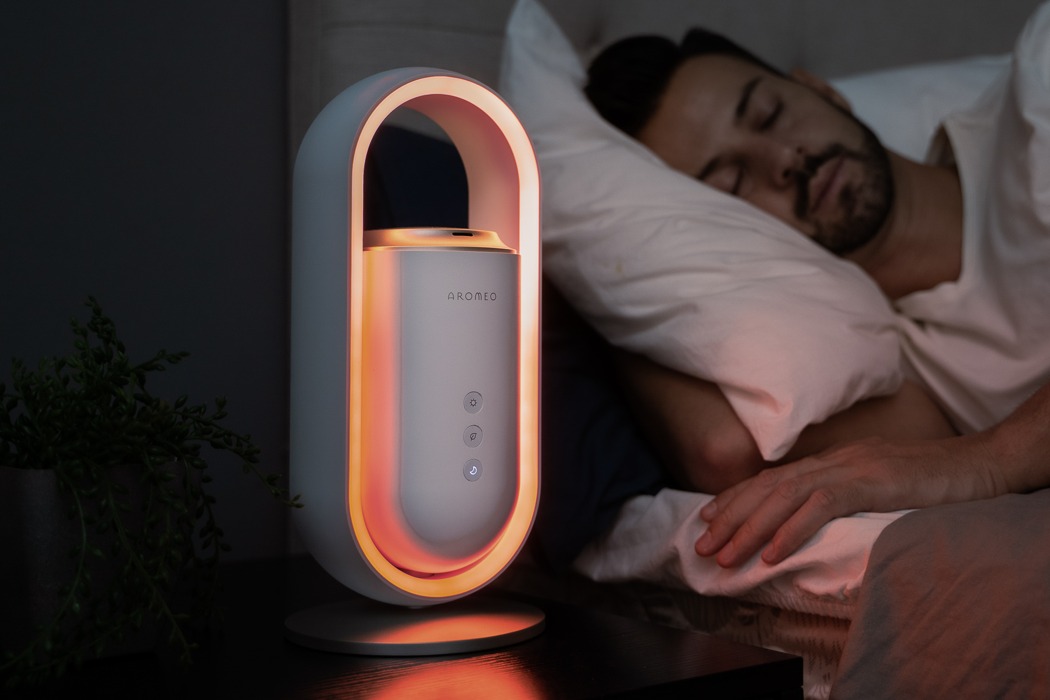 This sleep aid device calms you down with ambient and lights, sounds, and fragrances - Yanko Design
