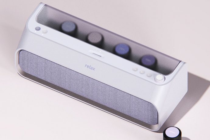 This smart assistant uses aromatherapy + your song choice to create smells that compliment your mood!