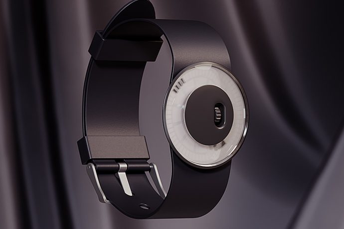 Minimal-rotating-gear-watch