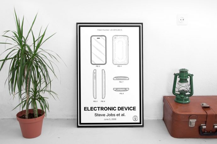 Gifts for Designers: Apple’s patents, turned into graphic posters that you can hang on your wall!