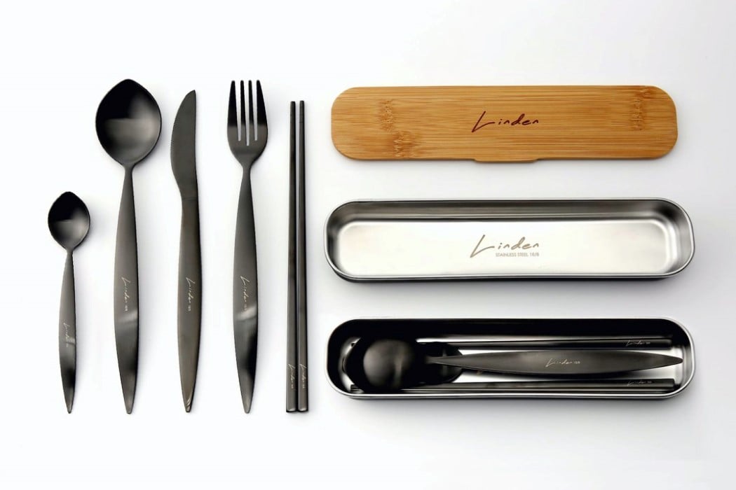 This 5-piece travel cutlery set has to be one of the most stylish ones I've  ever seen - Yanko Design
