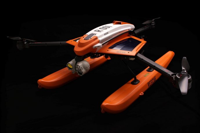 Seaplane-inspired drone can rescue people trapped at sea