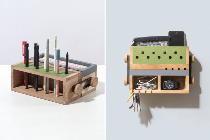 This Jenga-inspired organizer transforms and adapts with your changing desk setup!