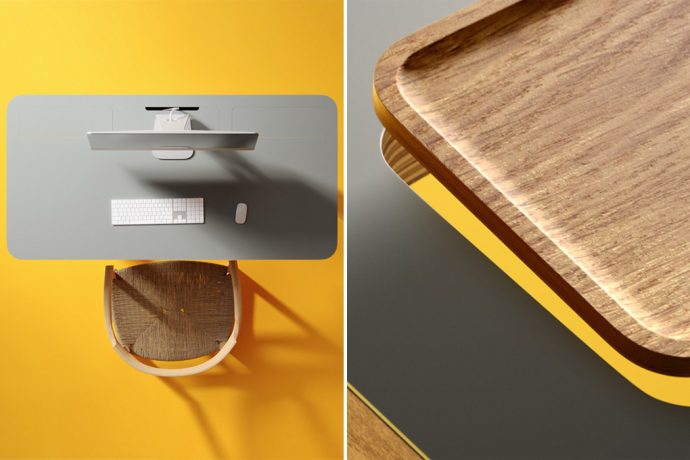 This modular desk lets you design every element to create the perfect work setup that meets your changing needs!
