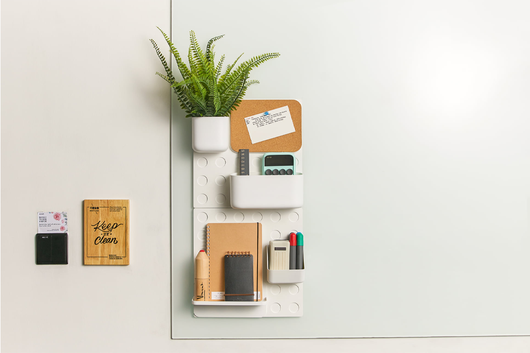 Liven your workspace up with this wall organizer that doubles as a vertical  garden! - Yanko Design