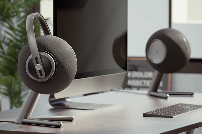 These intuitive portable speakers come with detachable headphones that keep the music always ‘on’