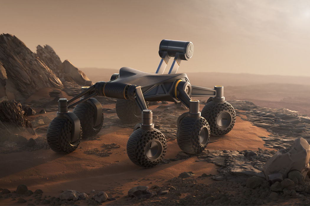 Este rover bautizado como "Robonetica Explorer 1.0" es la culminación de los pensadores del diseño: AltSpace, Dmitry Lebedko, Dmitry Egorov, Oleg Butov, Yaroslav Goglev, Rashid Tagirov y Timur Mullya.