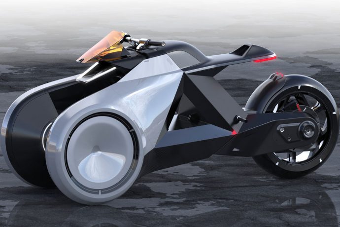 This gorilla-inspired trike adopts triangular geometry to be an edgy, futuristic one-man commuter