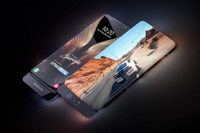 This Samsung concept shows us what a smartphone with a 100% screen-to-body ratio would look like