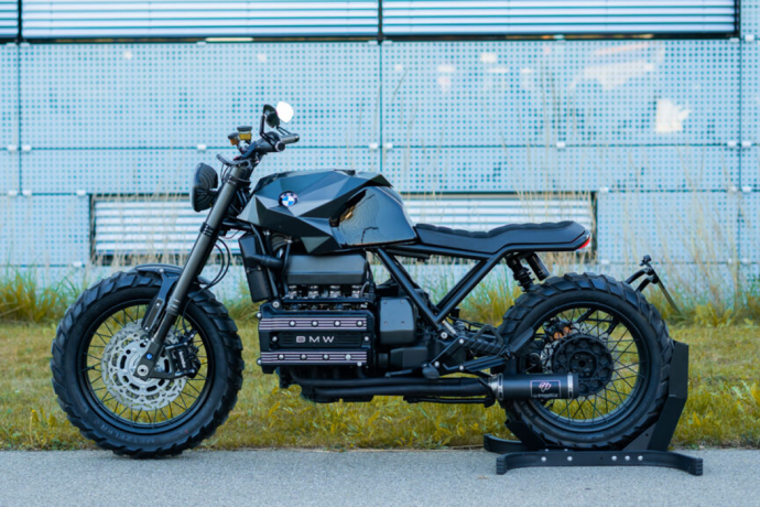 BMW’s K100 bike gets even more edgy with a F-117 Nighthawk aircraft inspired redesign!
