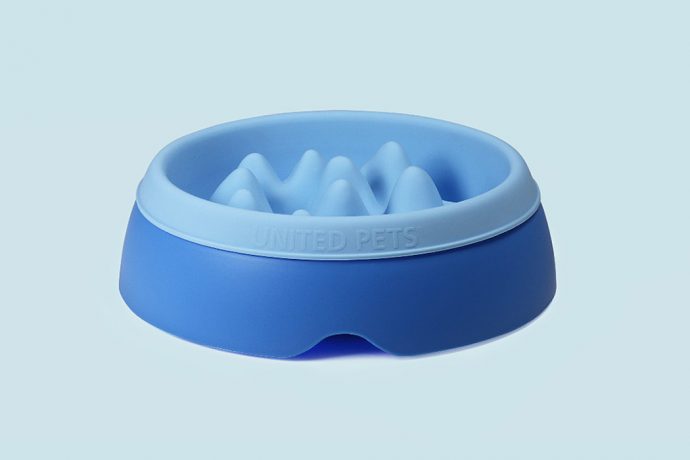 This Slow-Feeder Dog Bowl Was Inspired by the Snow-Capped Swiss Alps