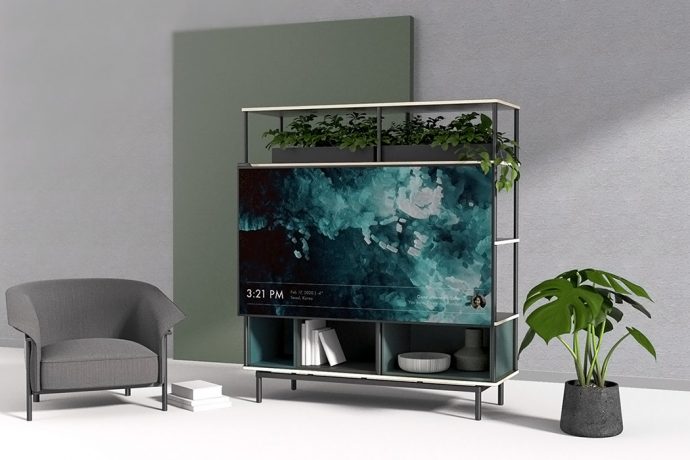 This design solves 3 TV watching issues by combining an OLED screen with modular furniture!