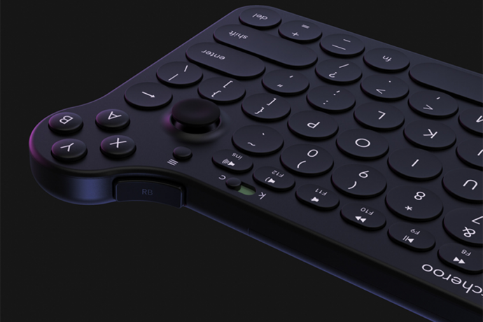 This multifunctional keyboard is designed to switch from working to gaming with one click!