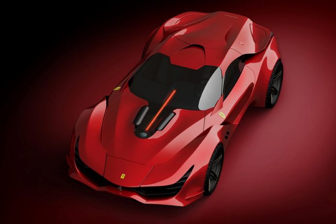 This Ferrari concept has some of the most impressive Class A surfacing I’ve seen