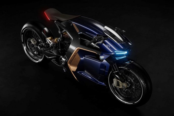 Feast your eyes on this BMW Cafe Racer from the future!