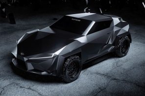 If Tesla Cybertruck and Karlmann King had an offspring, it would be this SUV built on Toyota Supra chassis
