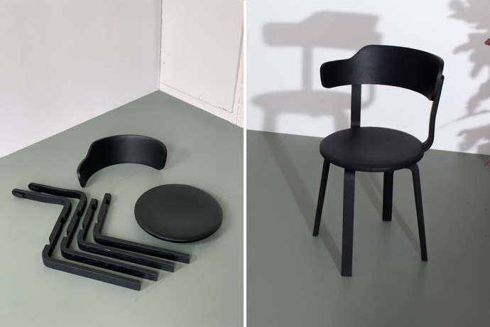 Just like luban lock puzzles, this chair is entirely made of wood and won’t require screws for assembly!