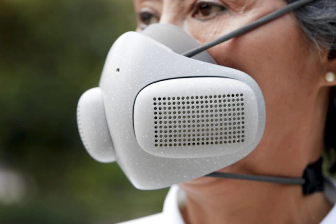 Shipping Now: The Tesla of Face Masks uses dual fans to deliver cool + purified air to your face