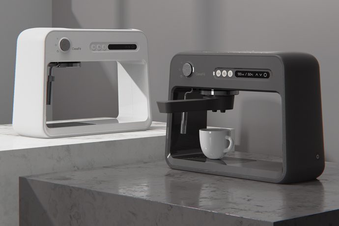 The minimal window of this espresso maker gives your kitchen the designer upgrade it needs!