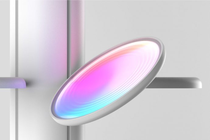 This ambient LED lamp brings the spectacular gradients of sunsets into your home