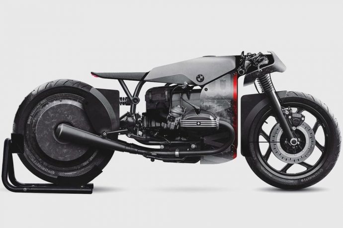 This BMW Café Racer + Drag Racer bike is an edgy speed demon on the prowl