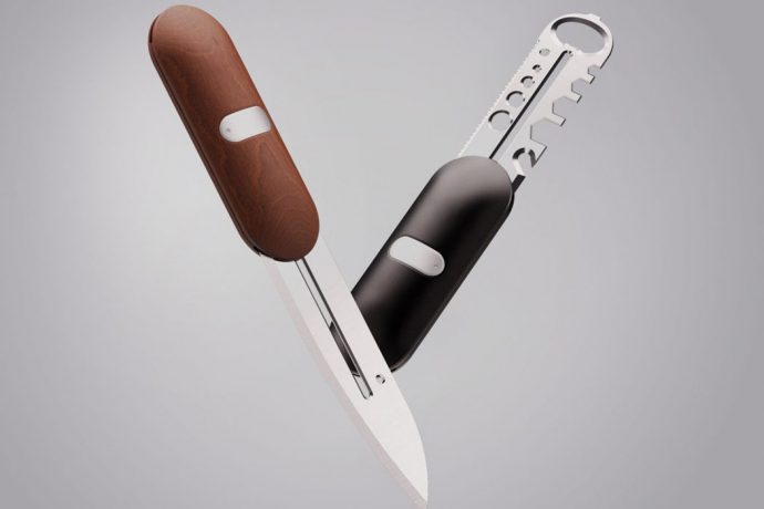 This knife + multi-tool is made for chef’s who like be equipped even on adventure trips!