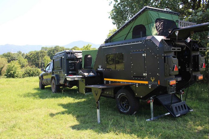 This rugged off-road camper with a Sahara tent is perfect for every extreme outdoor enthusiast!