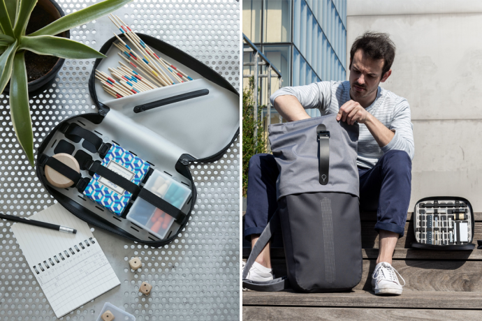 These customizable backpack grid organizers are every stationery lover’s best travel partners