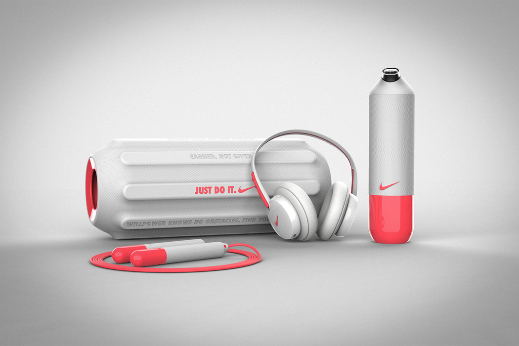 This Nike-inspired integrated smart fitness system gives at-home gym  workouts the boost it needs! - Yanko Design