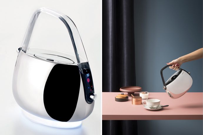 Bugatti’s modern electric tea kettle is designed to maintain the exact ideal temperature for your tea!