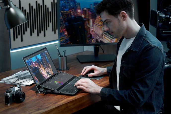 Asus unveils ZenBook Duo OLED with a 9.5 degree titling secondary display for ultimate content creation!