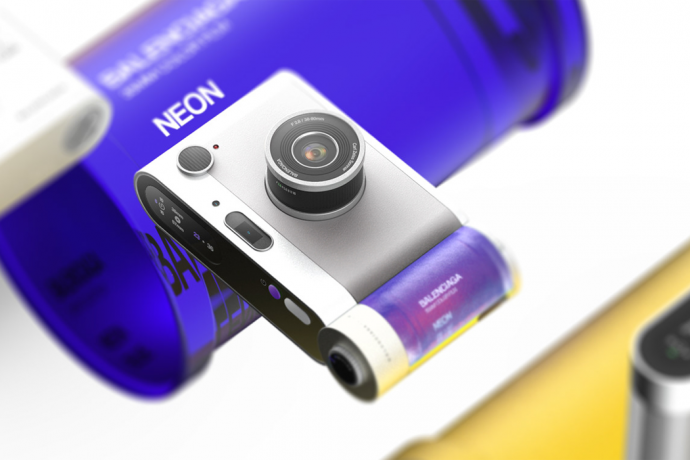 Balenciaga’s neon energy inspires this old school camera’s film – resulting in Instagram worthy effects!