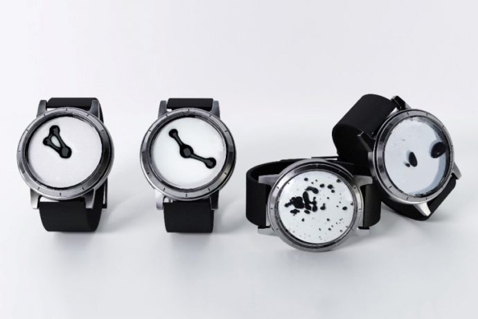 This magnetic ink watch makes the journey of time much more visually interesting