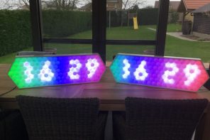 Make your own Pixel clock using Ping Pong Balls and LEDs!