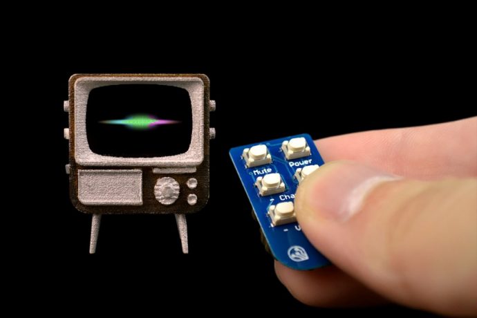 This fully functional DIY mini-television is the size of a coin! (And it has its own remote)