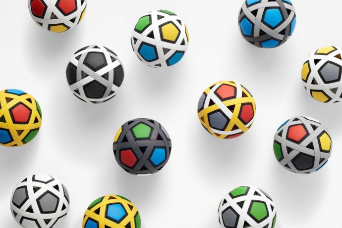Nendo designed an airless football that never deflates!